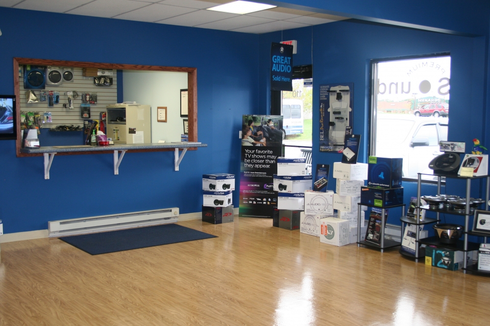 Interior of the Premium Sound and Security store