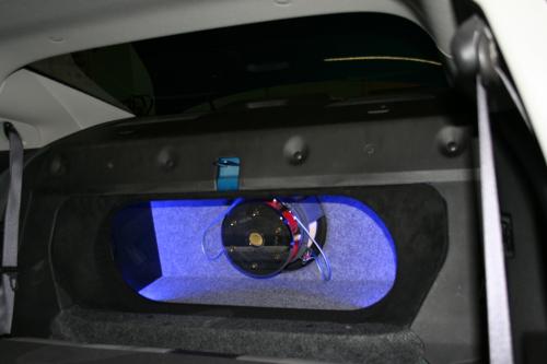 Focal speaker in back of car